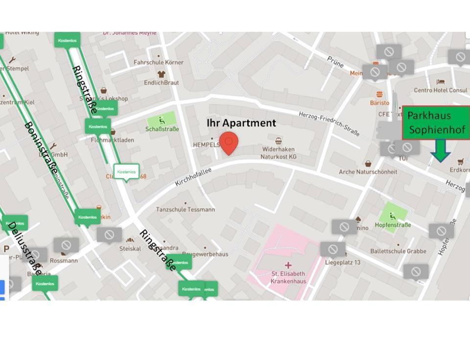 Exklusive Apartments In Kieler City Zewnętrze zdjęcie